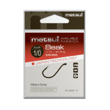 !!!Крючки metsui WIDE RANGE WORM цвет bln размер №1/0 в уп. 6шт.