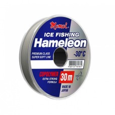 Леска монофиламентная Momoi Hameleon ICE Fishing 0,25мм/30м, 7.5кг, серебрянная