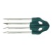 ОМ 3705 Наконечник 4 зубца Mustad, основание- зеленый пластик