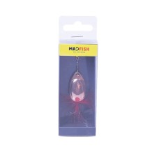 Блесна вращающаяся MADFISH Aglia №3, 6,5гр, цвет (Copper-red-dot)