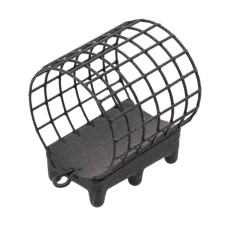 Груз-кормушка металлическая X-FEEDER ME GRUNT M GRID 080 г (35 мл, цвет Matt Black, сварная сетка)