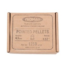 Пуля пневматическая "Pointed pellets", 0,57 г. 4,5 мм. (1250 шт.) (16 в упаковке)