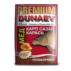Прикормка "DUNAEV-PREMIUM" 1кг Карп-Сазан Мед красная