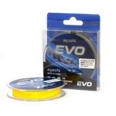 Плетеный шнур Ayashi EVO-X4 (yellow) d-0,132mm