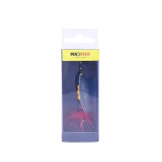 Блесна вращающаяся MADFISH Aglia Long №3, 11,5гр, цвет (Silver-red-dot)