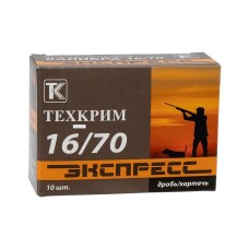 Патрон Техкрим 16/70 Экспресс №1 (в упаковке 10 шт) (в коробке 260 шт.)