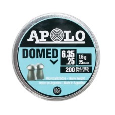 Пуля пневматическая APOLO "Domed", для винтовки, 6.35 1.6 гр. (200 шт.)