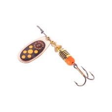 Блесна вращающаяся Mepps Black Fury №2, 4,5гр, цвет (Copper/Orange) медь/оранжевые точки