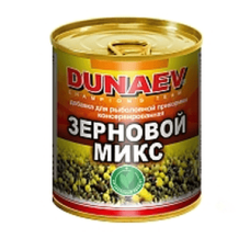 Добавка для прикормки "Dunaev" м/банка 320мл Зерновой Микс