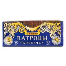 СКМ Патрон охотничий 12/76 картечь "6,2", 48 гр. Магнум (п. Россия) (в пачке 10 шт.)