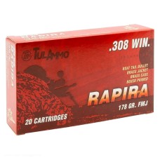 Патрон охотничий УПЗ (ТПЗ) 308 Win FMJ  RAPIRA 178gr/11,5гр. гильза/ пуля.лат (пачка 20шт)