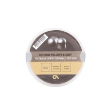 Пуля пневматическая ОхотАктив "Domed pellets Light", 0,45 г. 4,5 мм. (300шт.) (60 в упаковке)