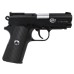 Пистолет пневматический Colt Defender (чёрный с чёрными пластиковыми накладками)