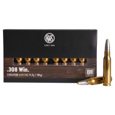 Патрон нарезной RWS калибр 308 WIN DN EVO 11,9 гр. (в пачке 20 шт.)