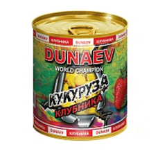 Добавка для прикормки "Dunaev" м/банка 320мл Кукуруза Клубника