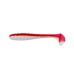 Виброхвост несъедобный Helios Catcher 3,55"/9 см Red & White 100шт. (HS-2-003-N)