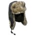 Шапка ушанка Huntsman Канада (цвет Хаки/Графит, ткань Оксланд)