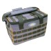 Сумка рыболовная "СЛЕДОПЫТ" Base Lure Bag XL, 38х26х25 см, цв. серый + 5 коробок Luno 28/2/