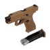 Пистолет пневматический Umarex Glock 19X калибр 4,5мм (метал, цвет песок, blowback, pellet)