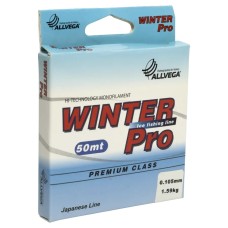 Леска ALLVEGA поводковая «Winter Pro» 50m 0.105mm (1.59кг) прозрачная (WPRO50105)
